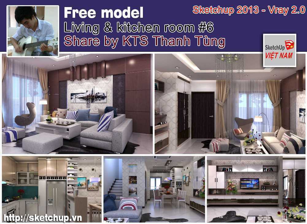Thumbnail Living & Kitchen room #6 - Thanh Tùng