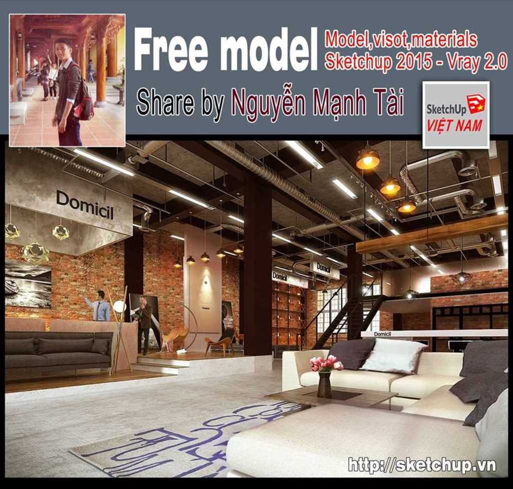 Model showroom trưng bày nội thất - Nguyễn Mạnh Tài