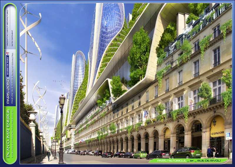 Ý tưởng thiết kế thành phố Paris hiện đại, thân thiện với môi trường vào năm 2050