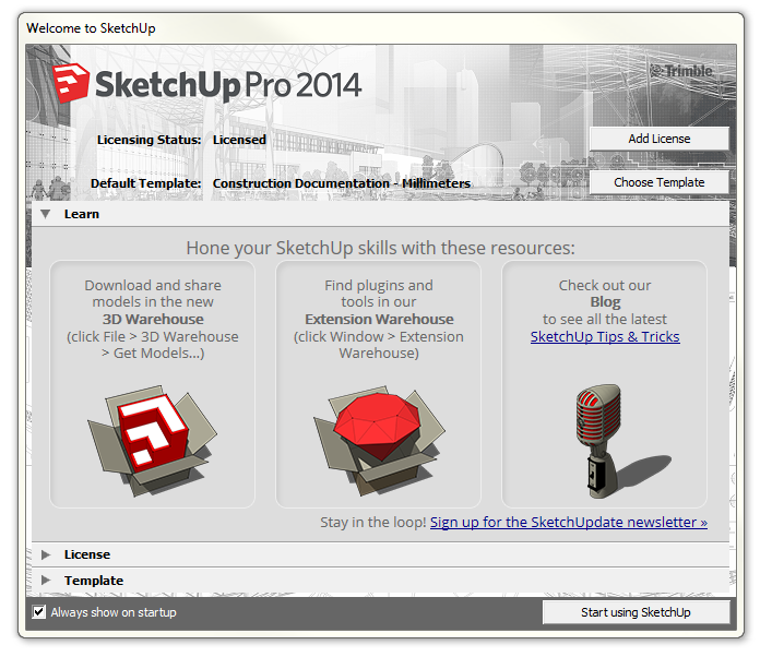 Hướng dẫn download và cài đặt Sketchup Pro 2014 (Windows + Mac)